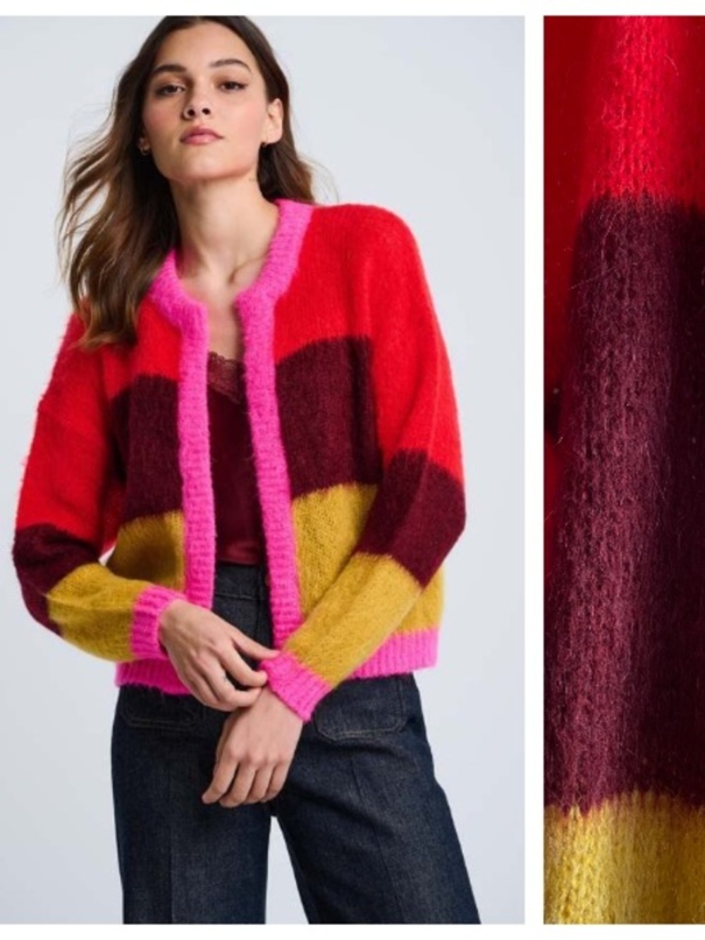 Lisa Todd Colorful The Tutti Colore Cardigan Sweater XS